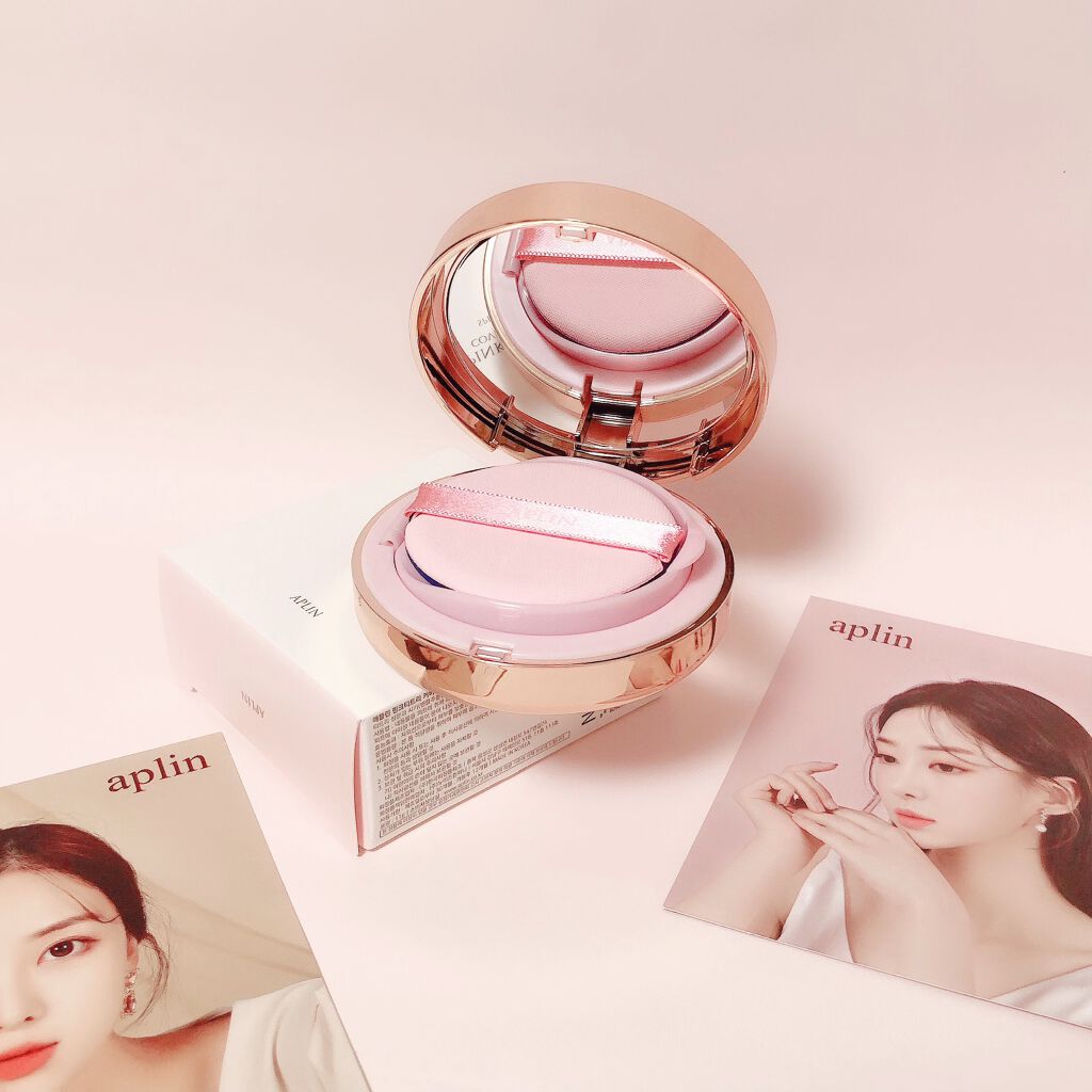 ピンクティーツリーカバークッション/APLIN/クッションファンデーションを使ったクチコミ（1枚目）