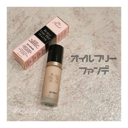 ボーン ディス ウェイ アンディテクタブル 24H マット ファンデーション/Too Faced/リキッドファンデーションを使ったクチコミ(1枚目)