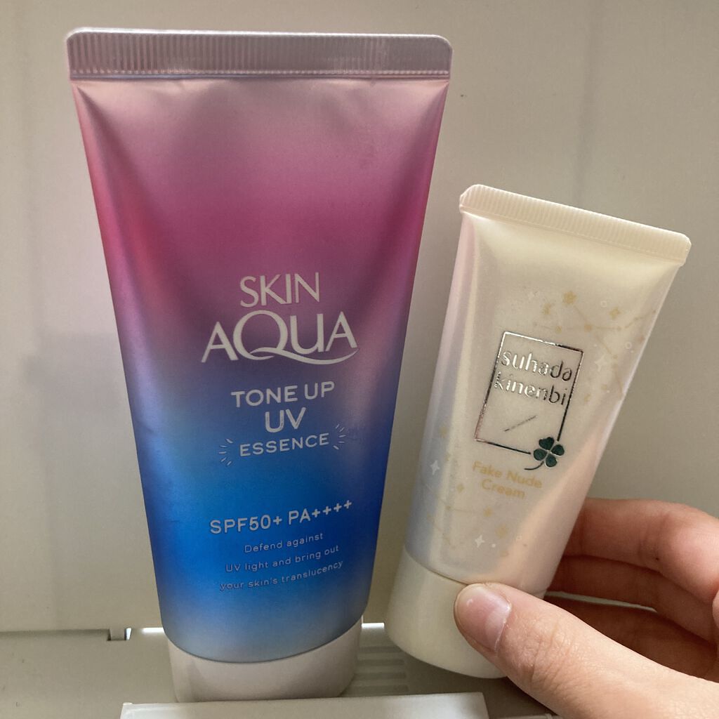 薬用美白 フェイクヌードクリーム ホワイトティーの香り/素肌記念日/化粧下地を使ったクチコミ（1枚目）