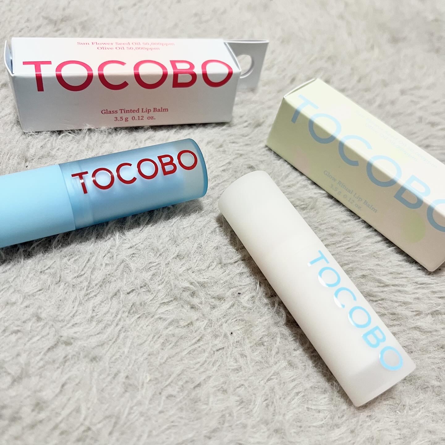 グラスティンティッドリップバーム/TOCOBO/リップバームを使ったクチコミ（1枚目）