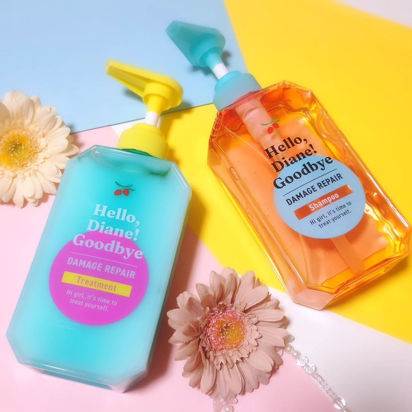 ハローダイアン グッバイ ダメージリペア シャンプー/トリートメント/ダイアン/市販シャンプーを使ったクチコミ(1枚目)