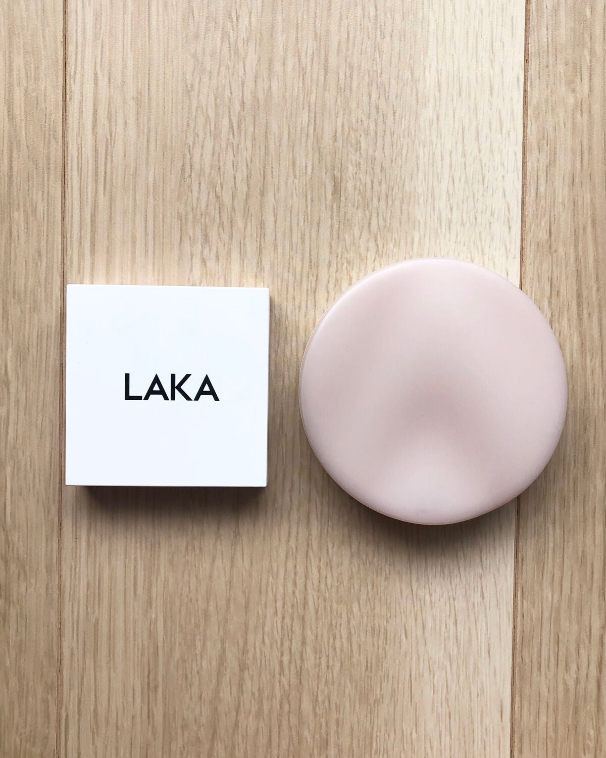 ジャストチーク/Laka/パウダーチークを使ったクチコミ(2枚目)