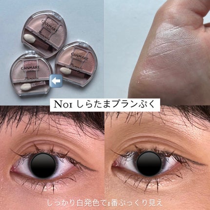 プランぷくコーデアイズ/キャンメイク/パウダーアイシャドウを使ったクチコミ(5枚目)