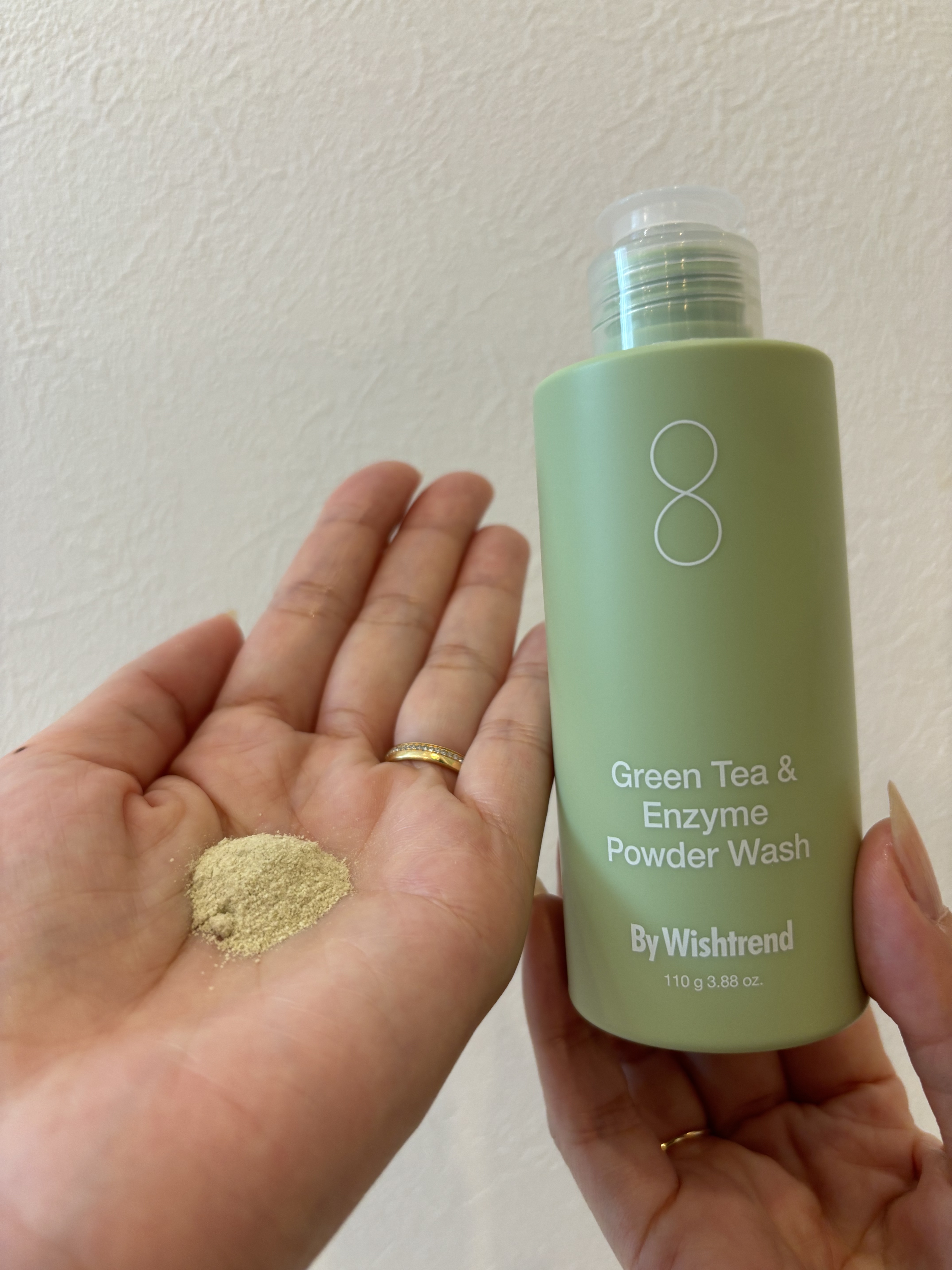グリーンティー&エンザイムパウダーウォッシュ/By Wishtrend/洗顔パウダーを使ったクチコミ（2枚目）
