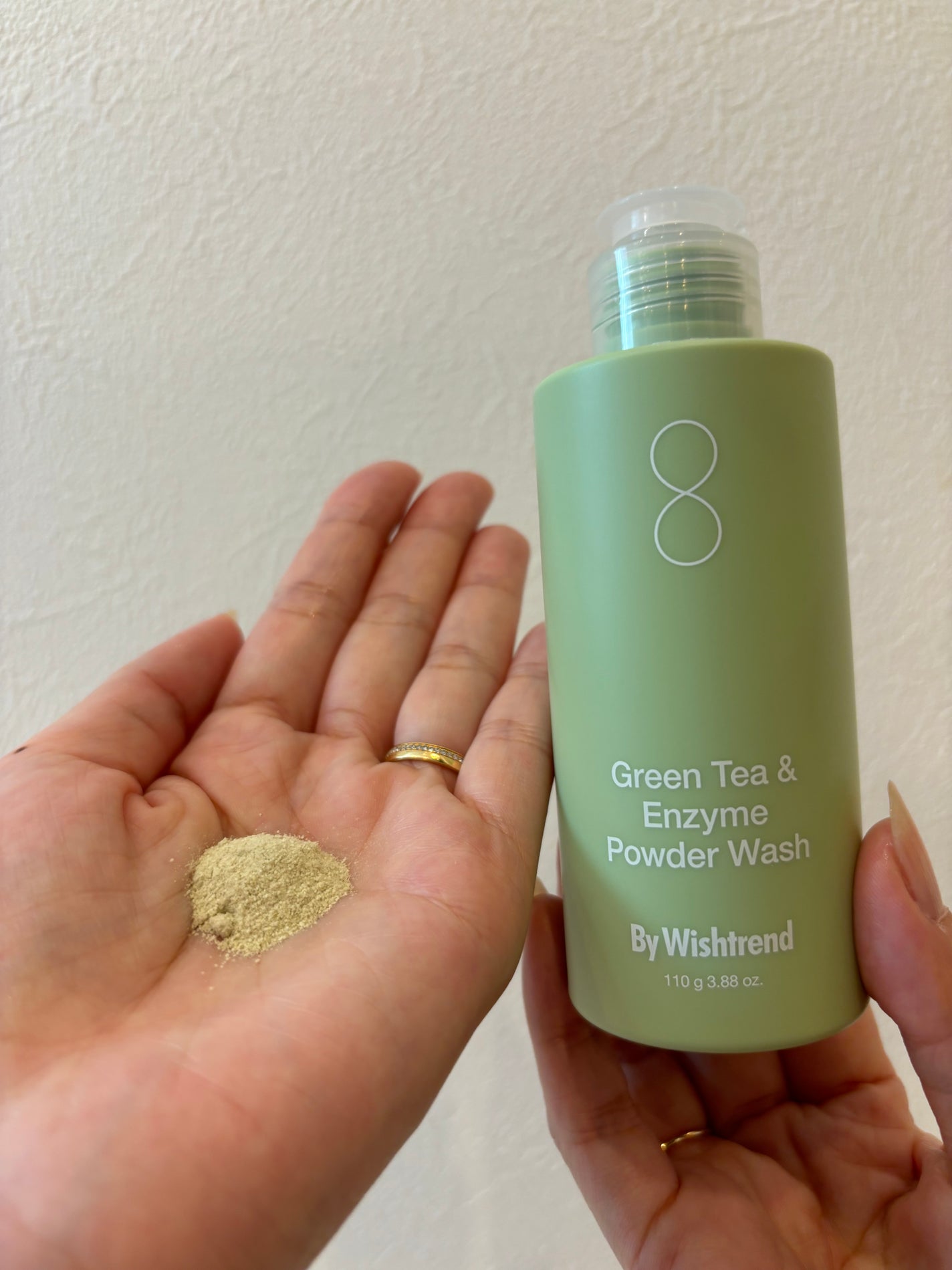 グリーンティー&エンザイムパウダーウォッシュ/By Wishtrend/洗顔パウダーを使ったクチコミ(2枚目)