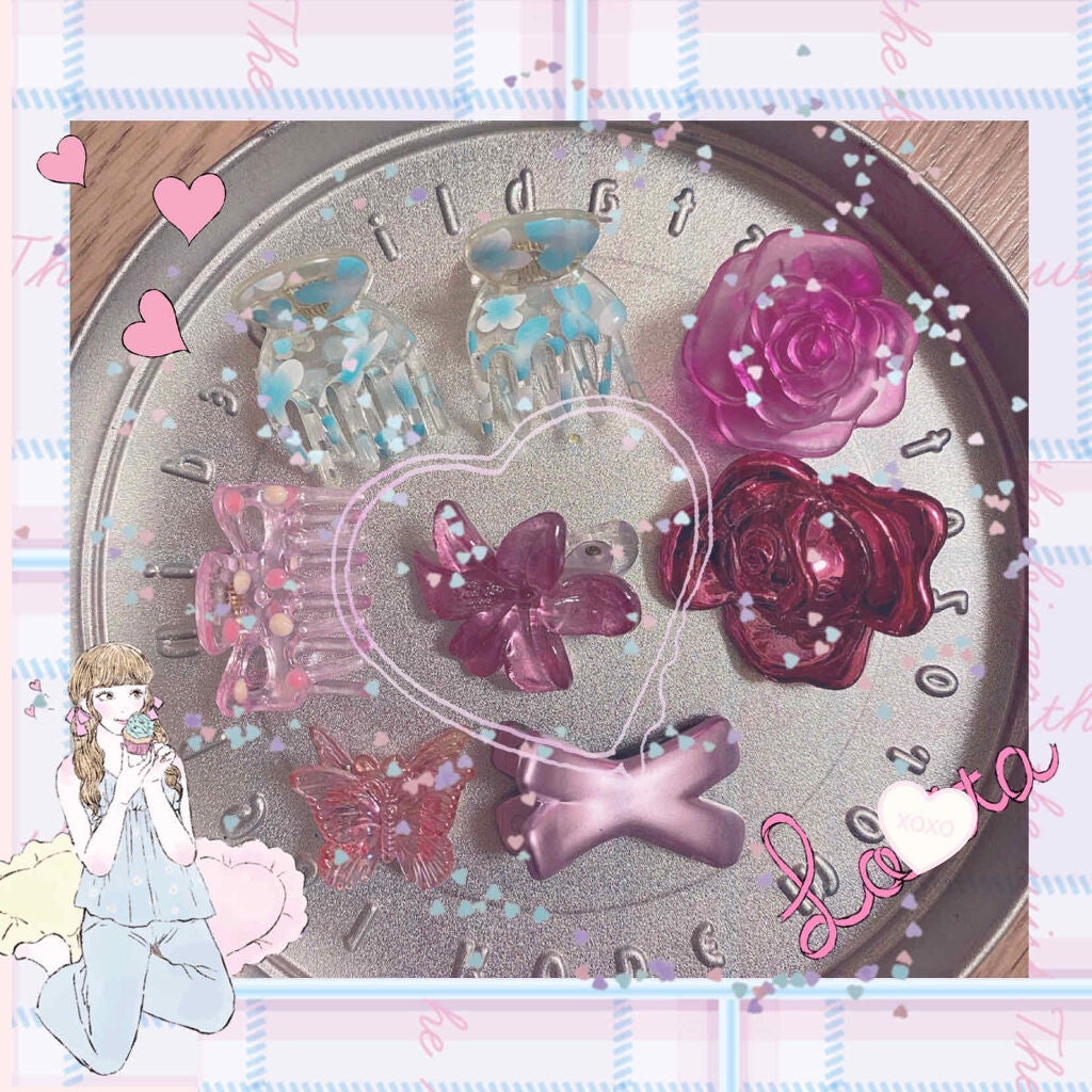 珈琲豆♡ on LIPS 「珈琲豆♡のヘアアクセサリーミニミニクリップ色々🤣沢山持っている..」(1枚目)