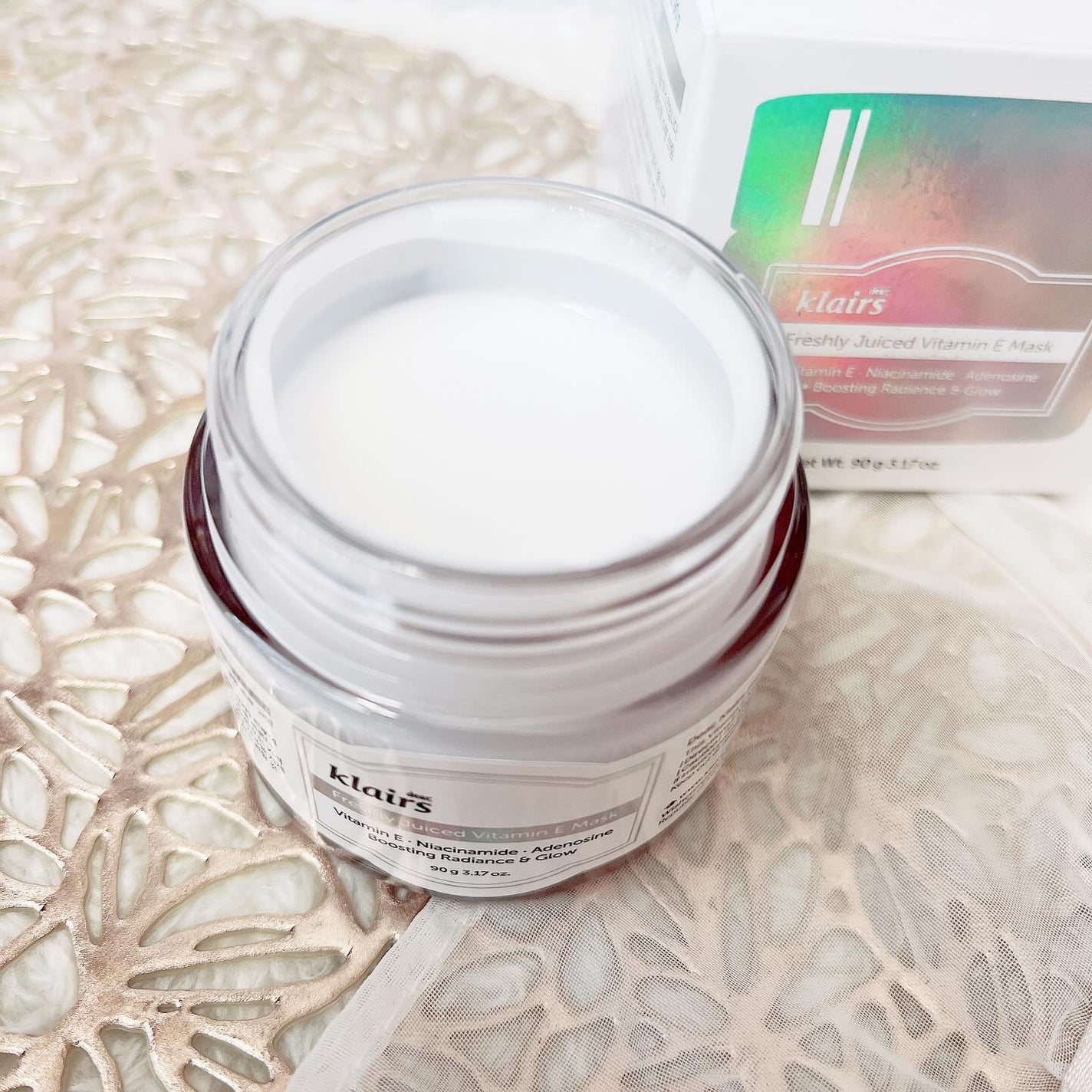 フレッシュリージュースドビタミンEマスク(90g)/Klairs/フェイスクリームを使ったクチコミ(2枚目)