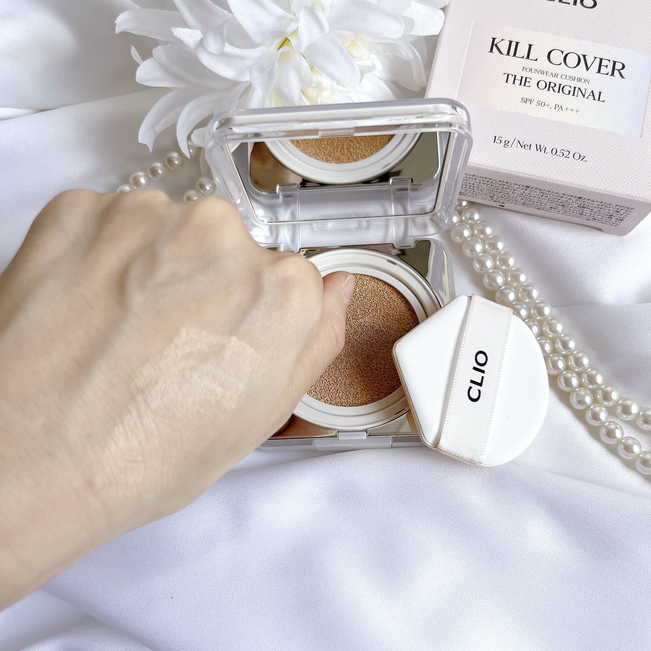 キル カバー ファンウェア クッション ザ オリジナル/CLIO/クッションファンデーションを使ったクチコミ（3枚目）