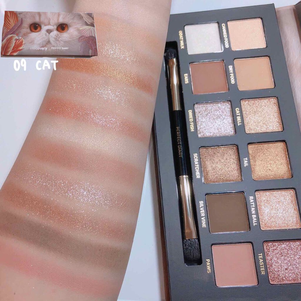 エクスプローラ12色 動物アイシャドウパレット/PERFECT DIARY/アイシャドウパレットを使ったクチコミ(3枚目)