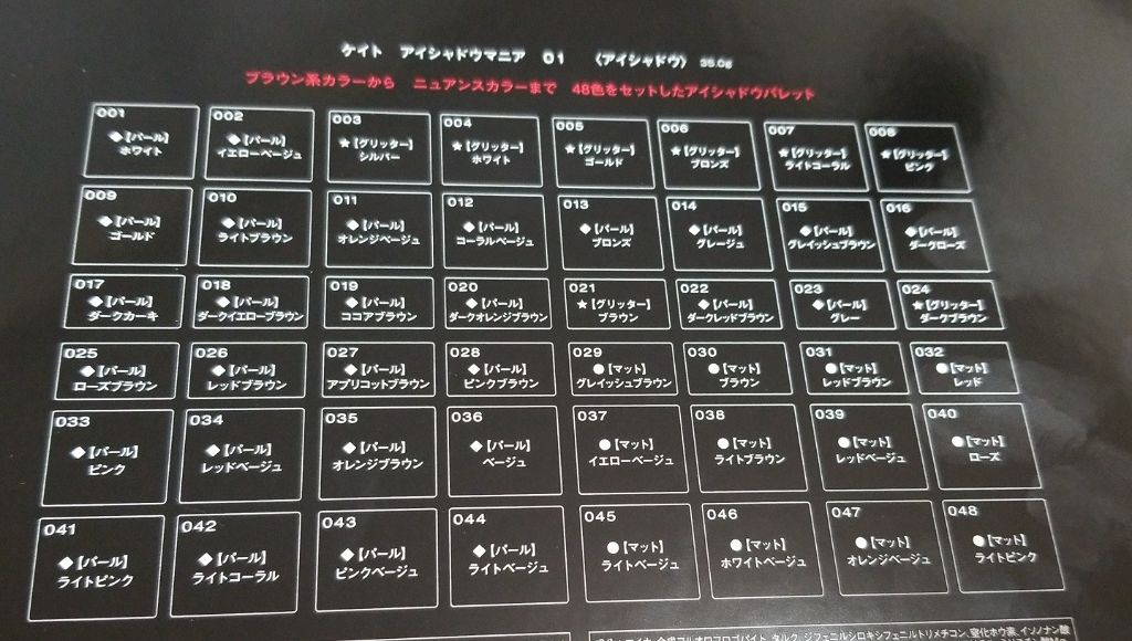 アイシャドウマニア 01/KATE/アイシャドウパレットを使ったクチコミ(2枚目)