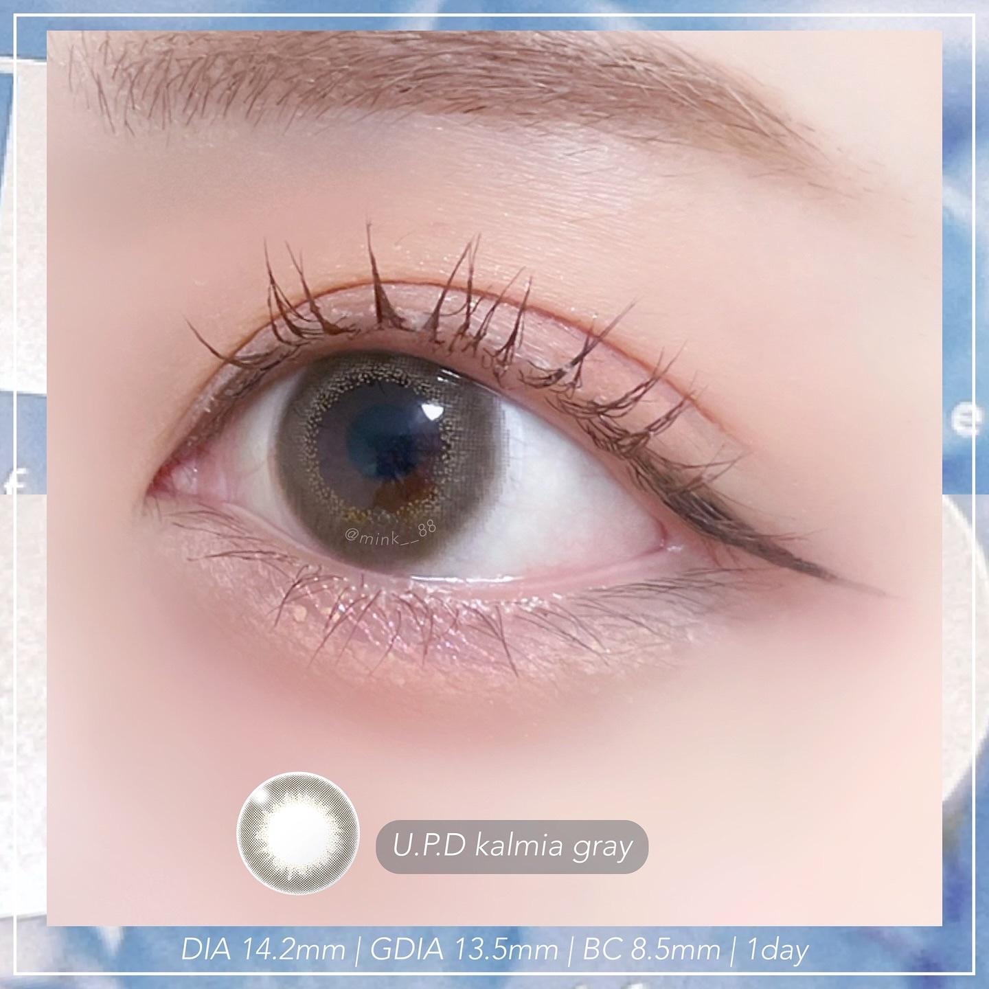 U.P.D. 1day カルミアグレー/U.P.D./ワンデー（１DAY）カラコンを使ったクチコミ（2枚目）