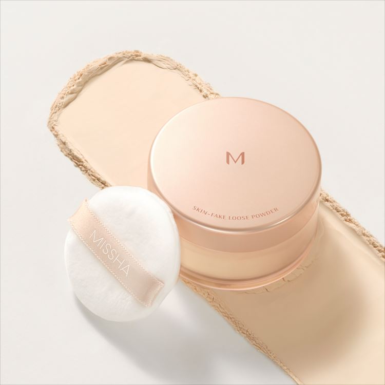 MISSHA パールインパウダー 試してみた】ミシャ M スキンフェイクパウダー ノンパール