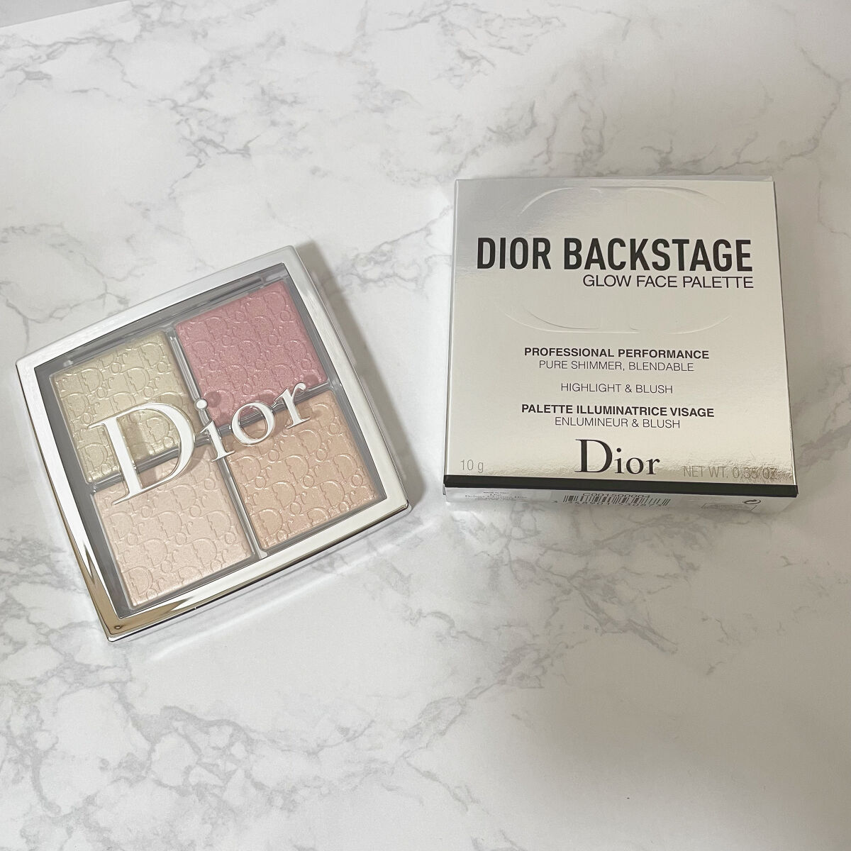 ディオール バックステージ フェイス グロウ パレット/Dior/ハイライトを使ったクチコミ（1枚目）