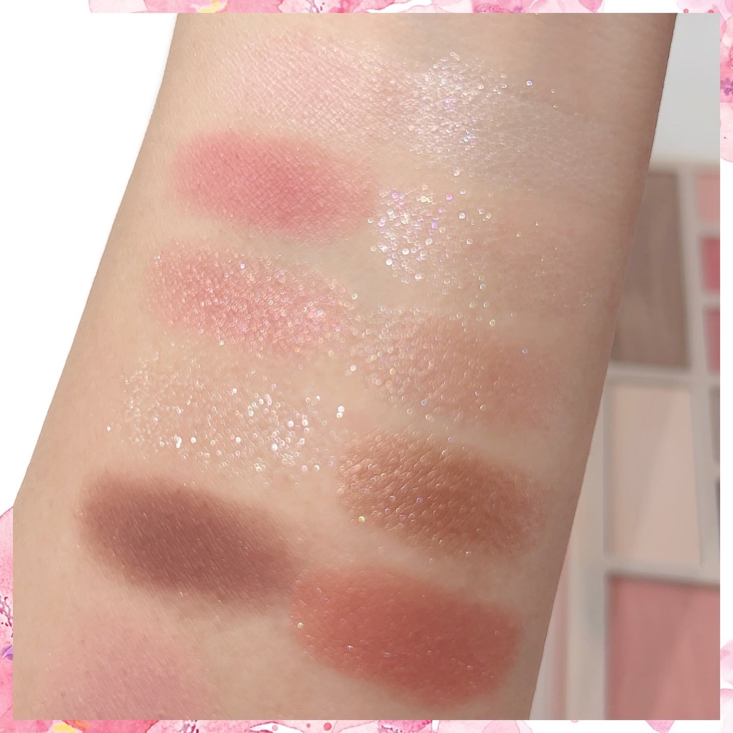 デザイナーアイズ&チークパレット/PERFECT DIARY/アイシャドウパレットを使ったクチコミ(6枚目)