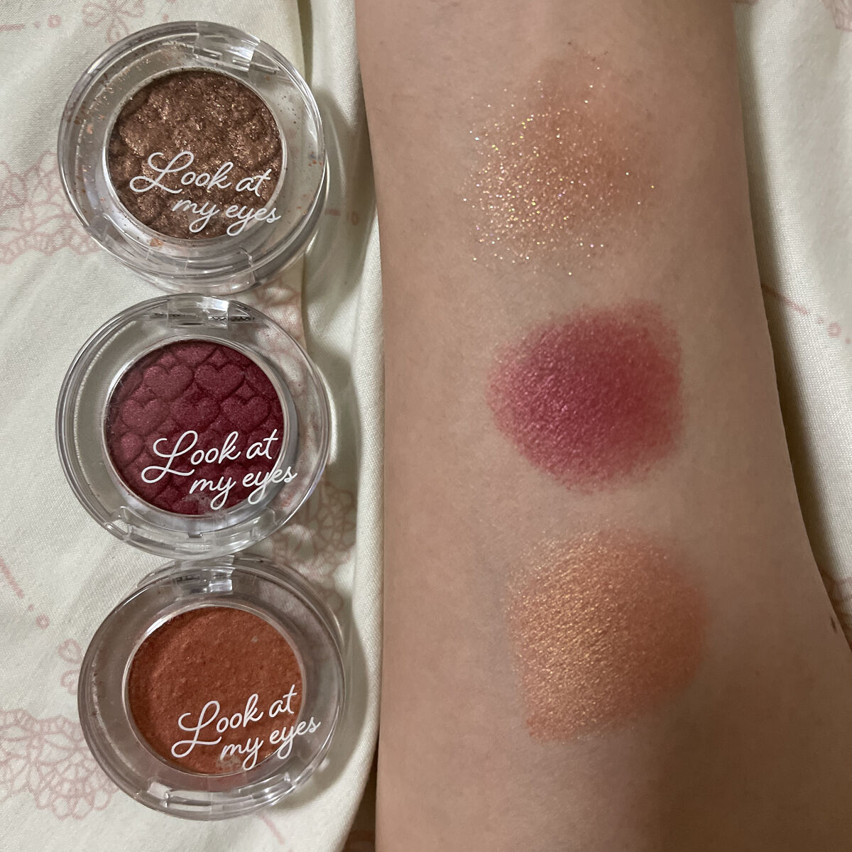 ルックアット マイアイズ BR409 パールブラウン（生産終了）/ETUDE/単色アイシャドウを使ったクチコミ（1枚目）