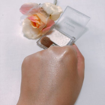 ハイライター No.01 ミルキーホワイト/キャンメイク/パウダーハイライトを使ったクチコミ(2枚目)