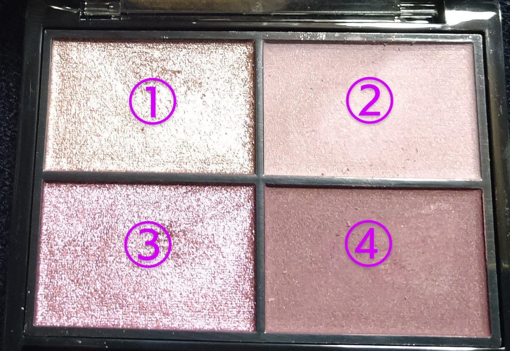 レブロン カラーステイ デイ トゥ ナイト アイシャドウ クアッド 575 エクスクイジット/REVLON/アイシャドウパレットを使ったクチコミ（3枚目）