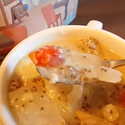 もち麦スープ/ラコックマルシェ/低糖質食品を使ったクチコミ(5枚目)