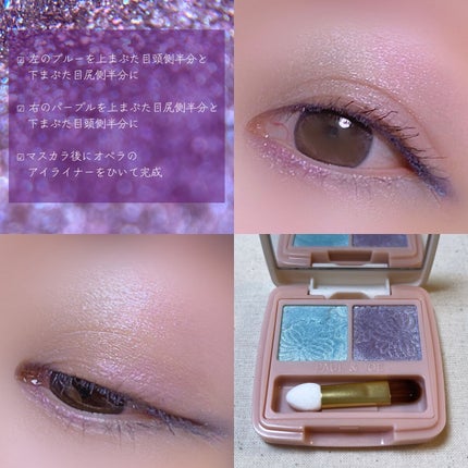 アイカラー デュオ/PAUL & JOE BEAUTE/アイシャドウパレットを使ったクチコミ(9枚目)