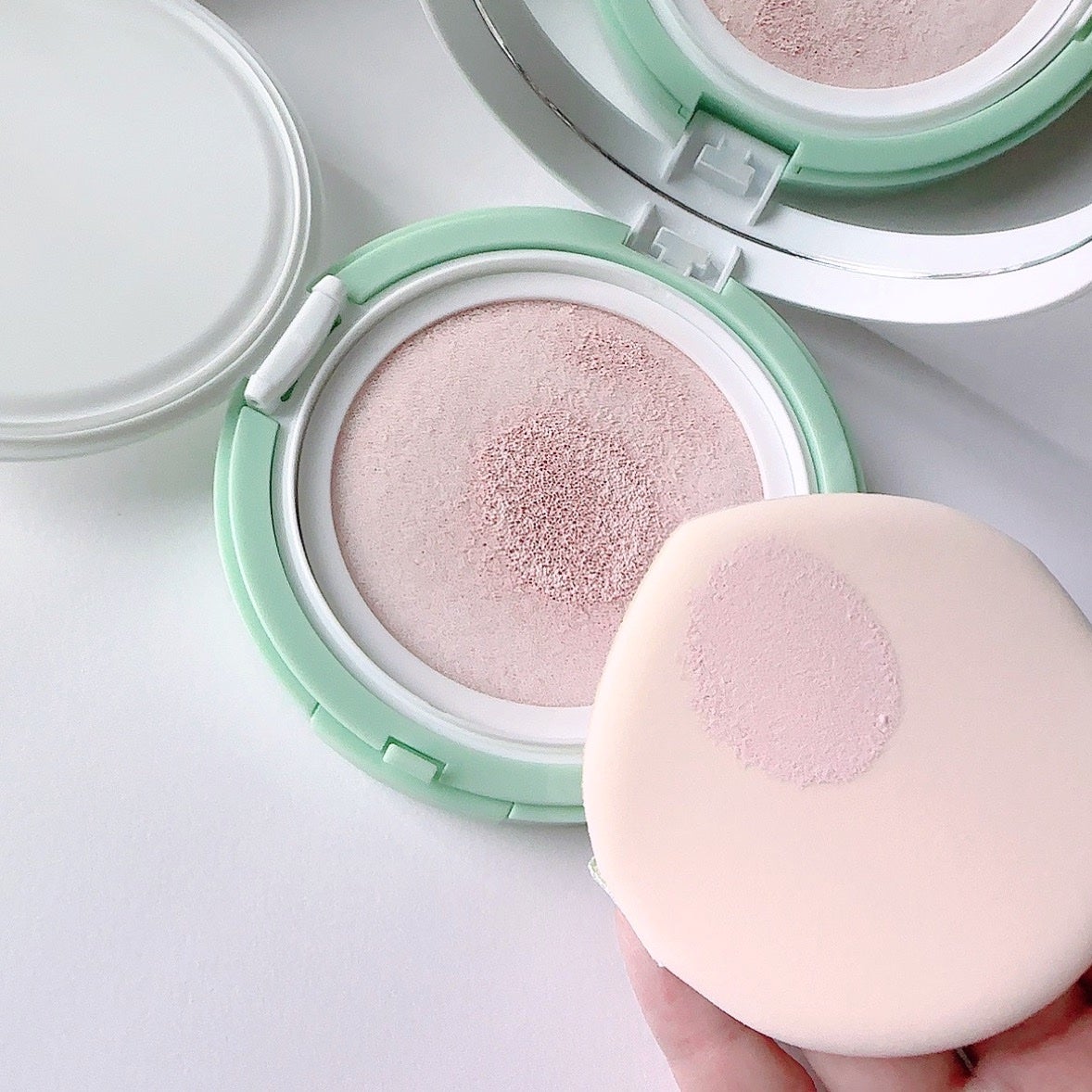 ティーツリーデイデイトーンアップサンクッション/NOWATER/日焼け止めローションを使ったクチコミ(3枚目)