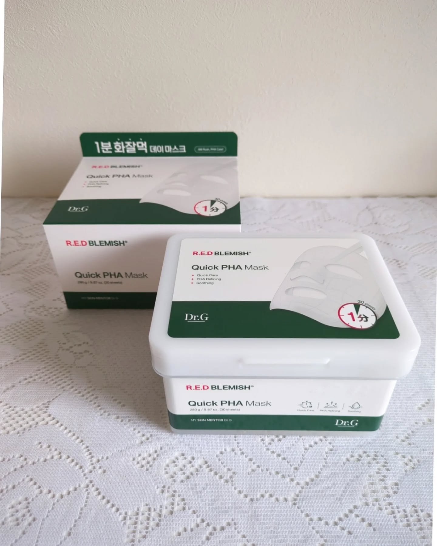 レッドブレミッシュクイックPHAシートマスク/Dr.G/シートマスク・パックを使ったクチコミ（2枚目）