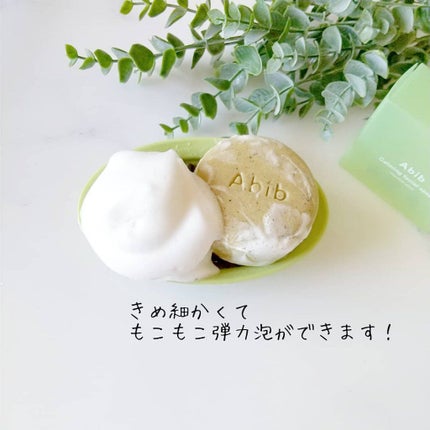 カーミングフェイシャルソープ ドクダミストーン/Abib /洗顔石鹸を使ったクチコミ(3枚目)