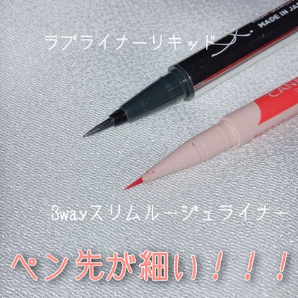 3wayスリムアイルージュライナー/キャンメイク/リキッドアイライナーを使ったクチコミ(2枚目)