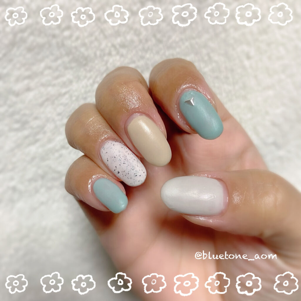 ジェルネイル（ライト対応）/セリア/ジェルネイルを使ったクチコミ（1枚目）