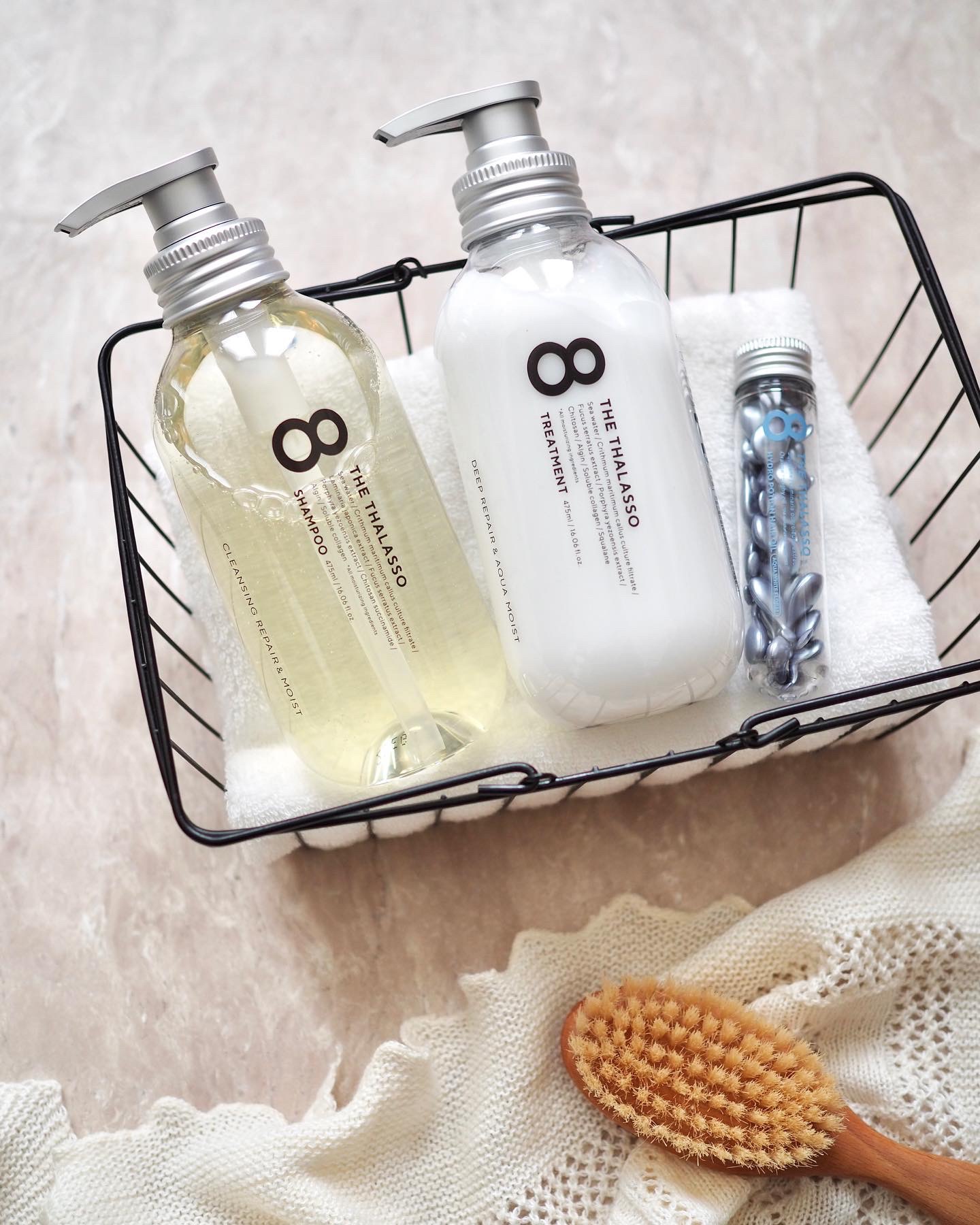 ハイドロポーション 美容液ヘアオイル（アクアホワイトフローラルの香り）/エイトザタラソ/ヘアオイルを使ったクチコミ（1枚目）