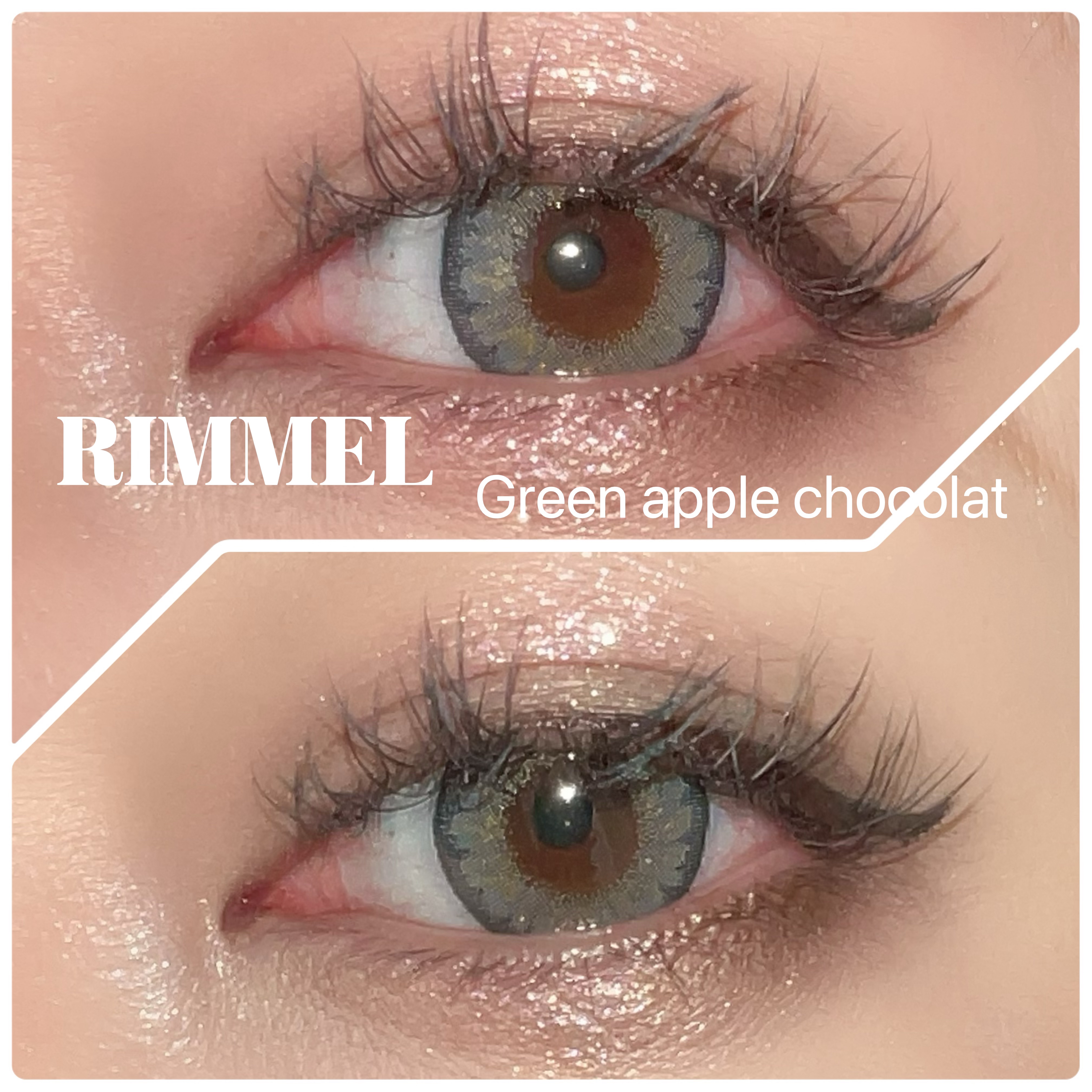 ワンダー スウィート アイシャドウ ソフトマット 005 グリーンアップルショコラ　(限定)/リンメル ロンドン/アイシャドウパレットを使ったクチコミ（1枚目）