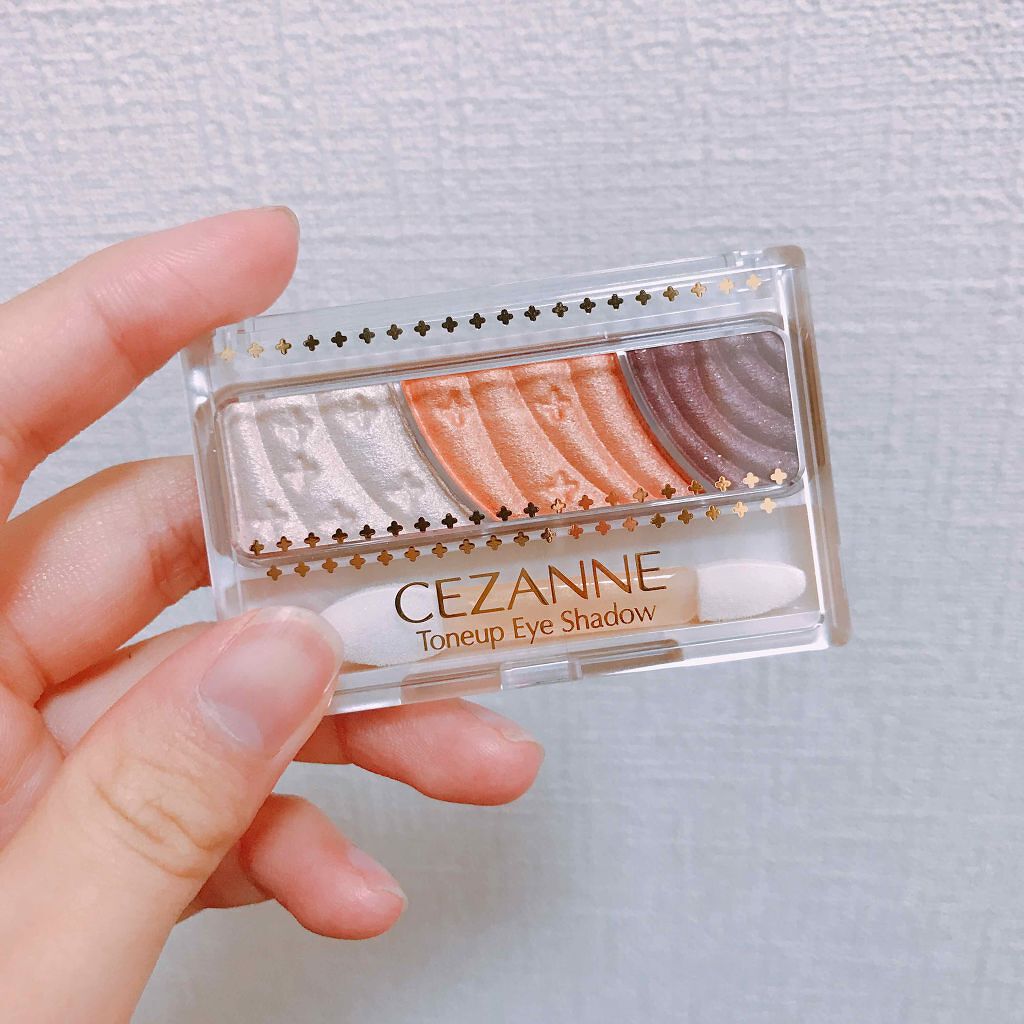 トーンアップアイシャドウ/CEZANNE/アイシャドウパレットを使ったクチコミ（1枚目）