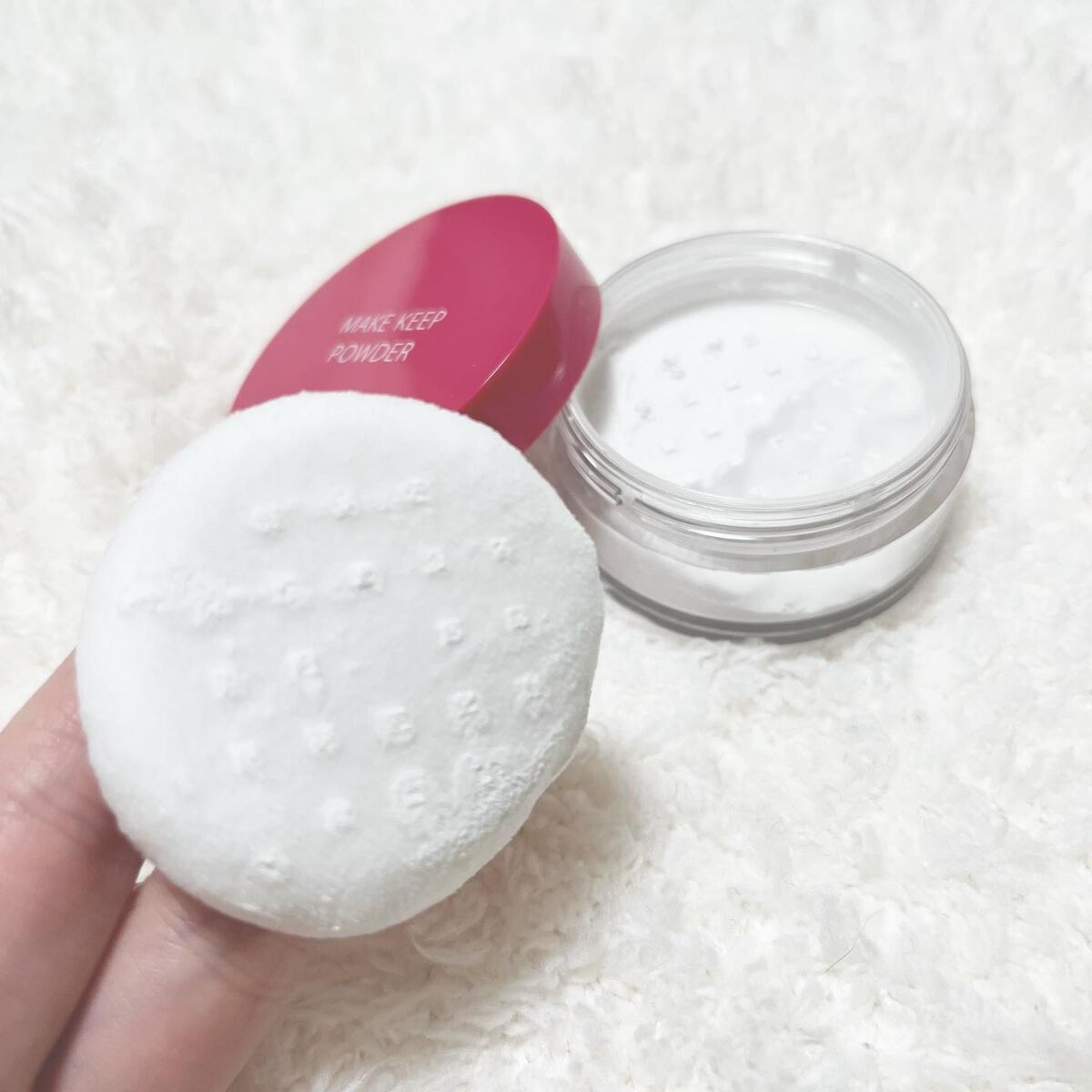 メイク キープ パウダー/コーセーコスメニエンス/ルースパウダーを使ったクチコミ（2枚目）