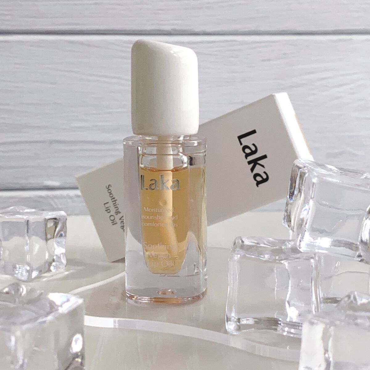 スージングヴィーガンリップオイル/Laka/リップオイルを使ったクチコミ（1枚目）