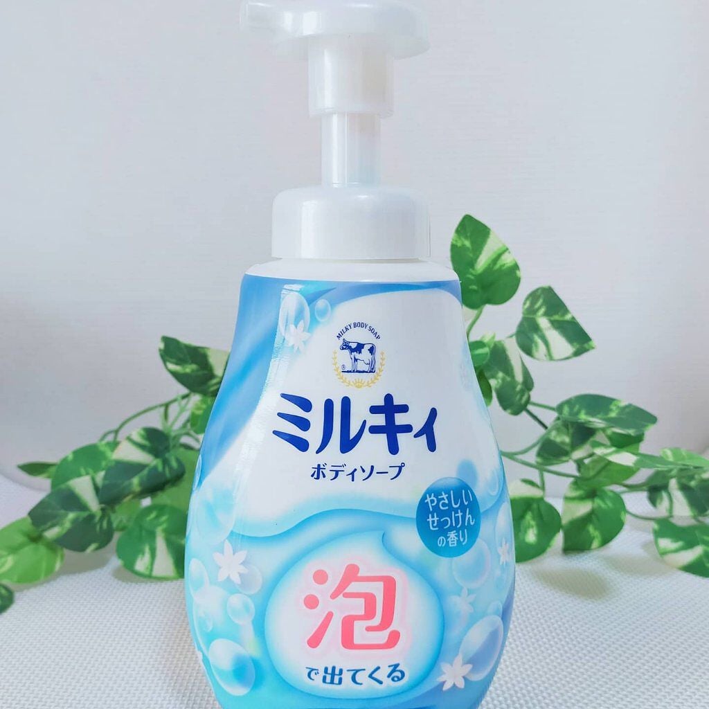 泡で出てくる ミルキィボディソープ やさしいせっけんの香り/ミルキィ/ボディソープを使ったクチコミ(1枚目)