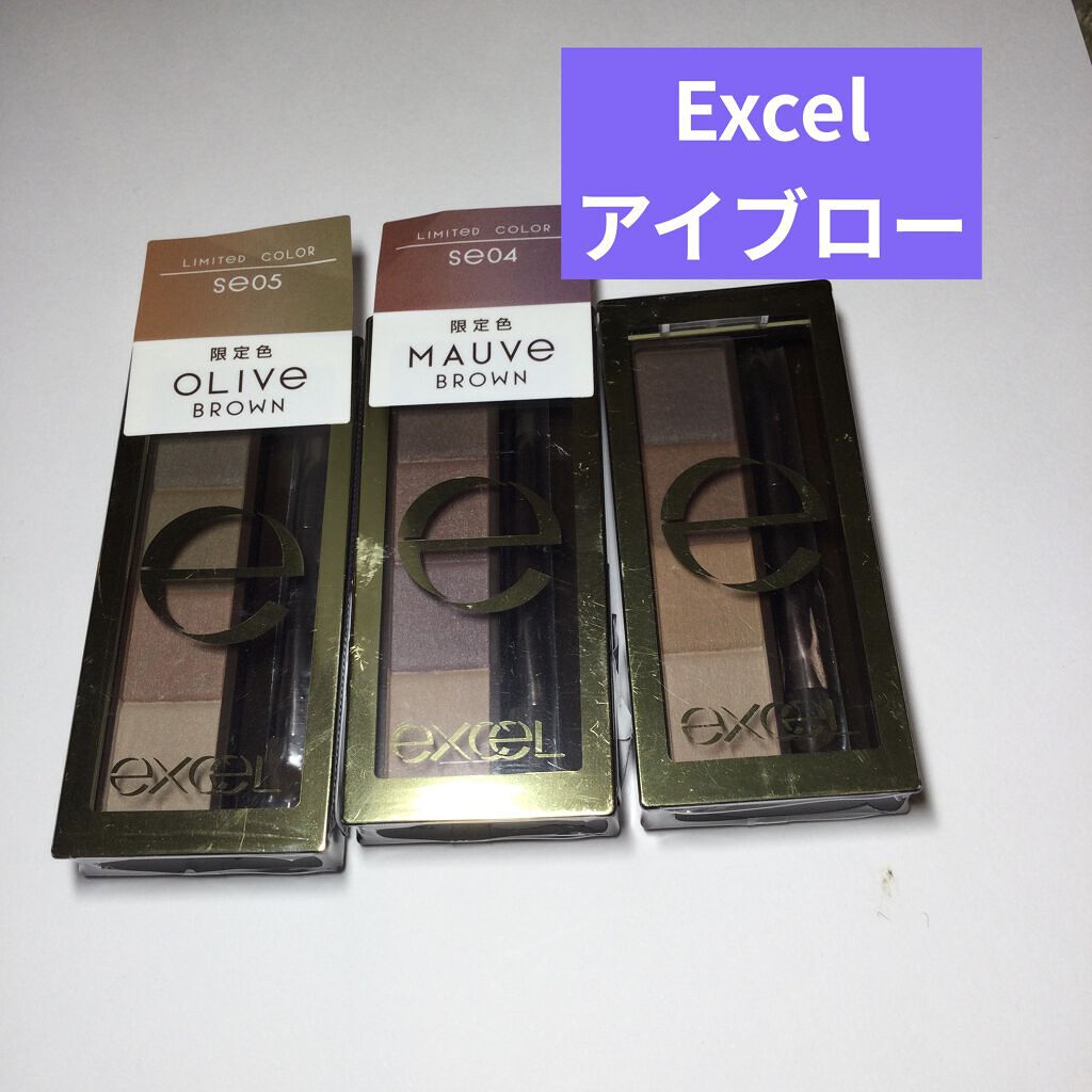 スタイリング パウダーアイブロウ SE05 オリーブブラウン/excel/パウダーアイブロウを使ったクチコミ（1枚目）