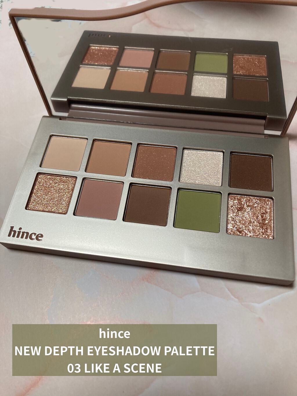 ニューデップスアイシャドウパレット/hince/アイシャドウパレットを使ったクチコミ(1枚目)