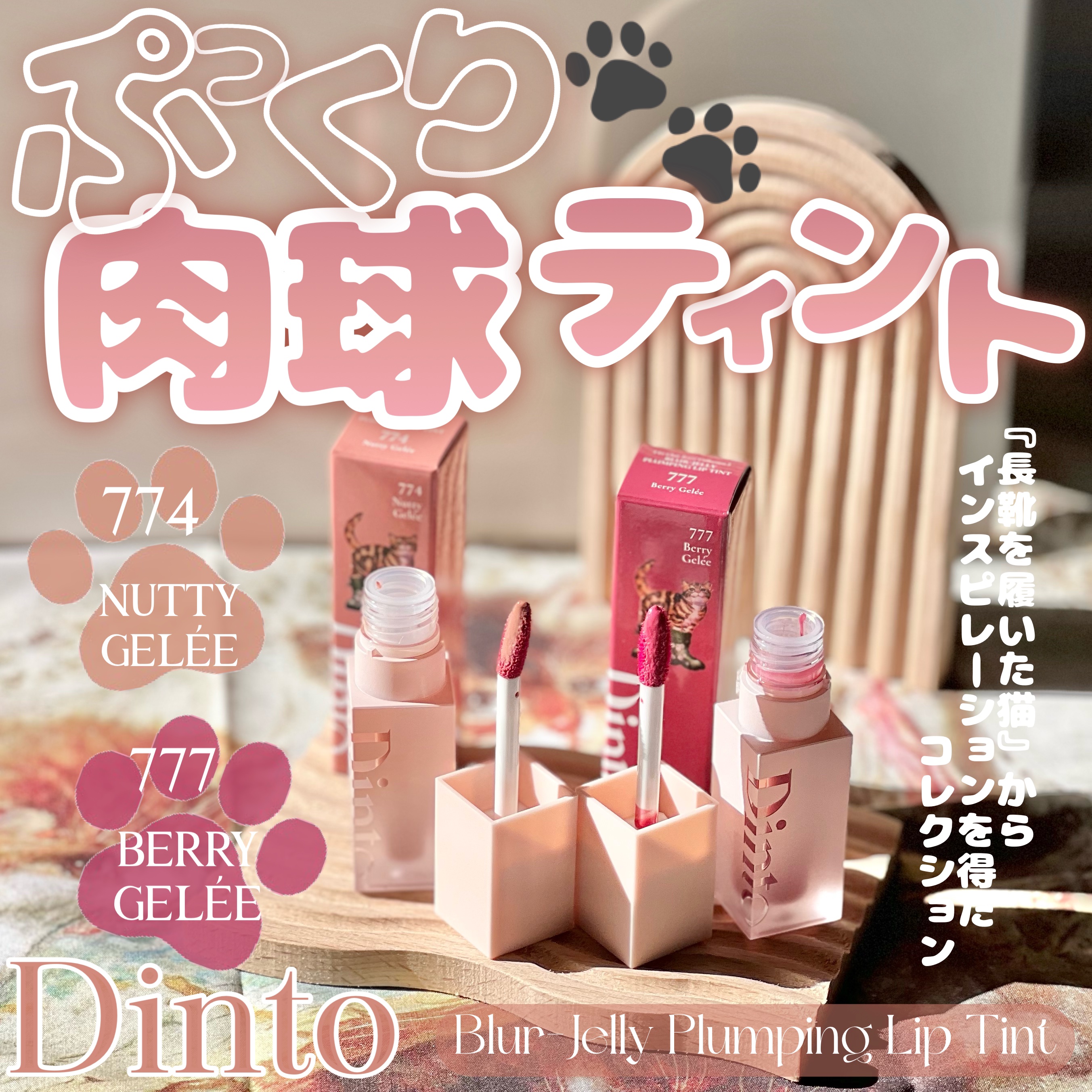（ル・シャ ボテコレクション）ブラーゼリーボリュームリップティント/Dinto/リップティントを使ったクチコミ（1枚目）