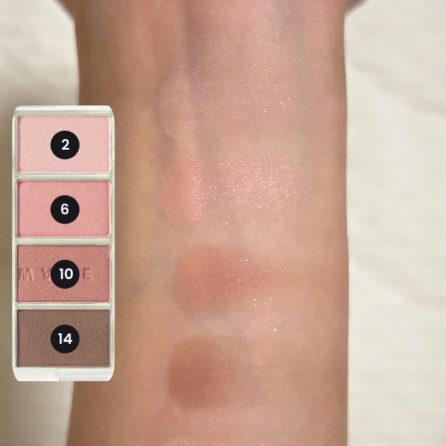 ソフトブラーリングアイパレット/wakemake/アイシャドウパレットを使ったクチコミ(4枚目)