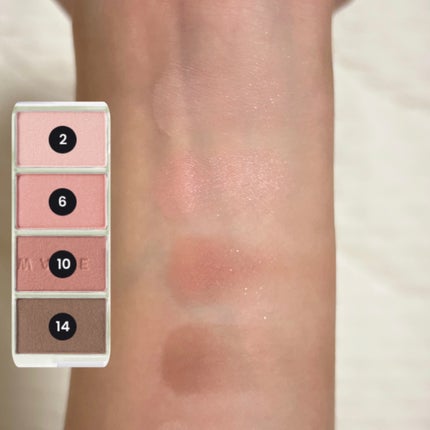 ソフトブラーリングアイパレット/wakemake/アイシャドウパレットを使ったクチコミ(4枚目)