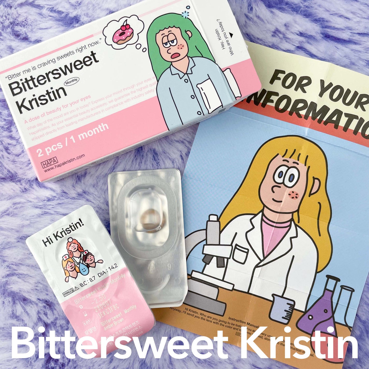 ビタースイートクリスティン/Hapa kristin/カラーコンタクトレンズを使ったクチコミ(5枚目)