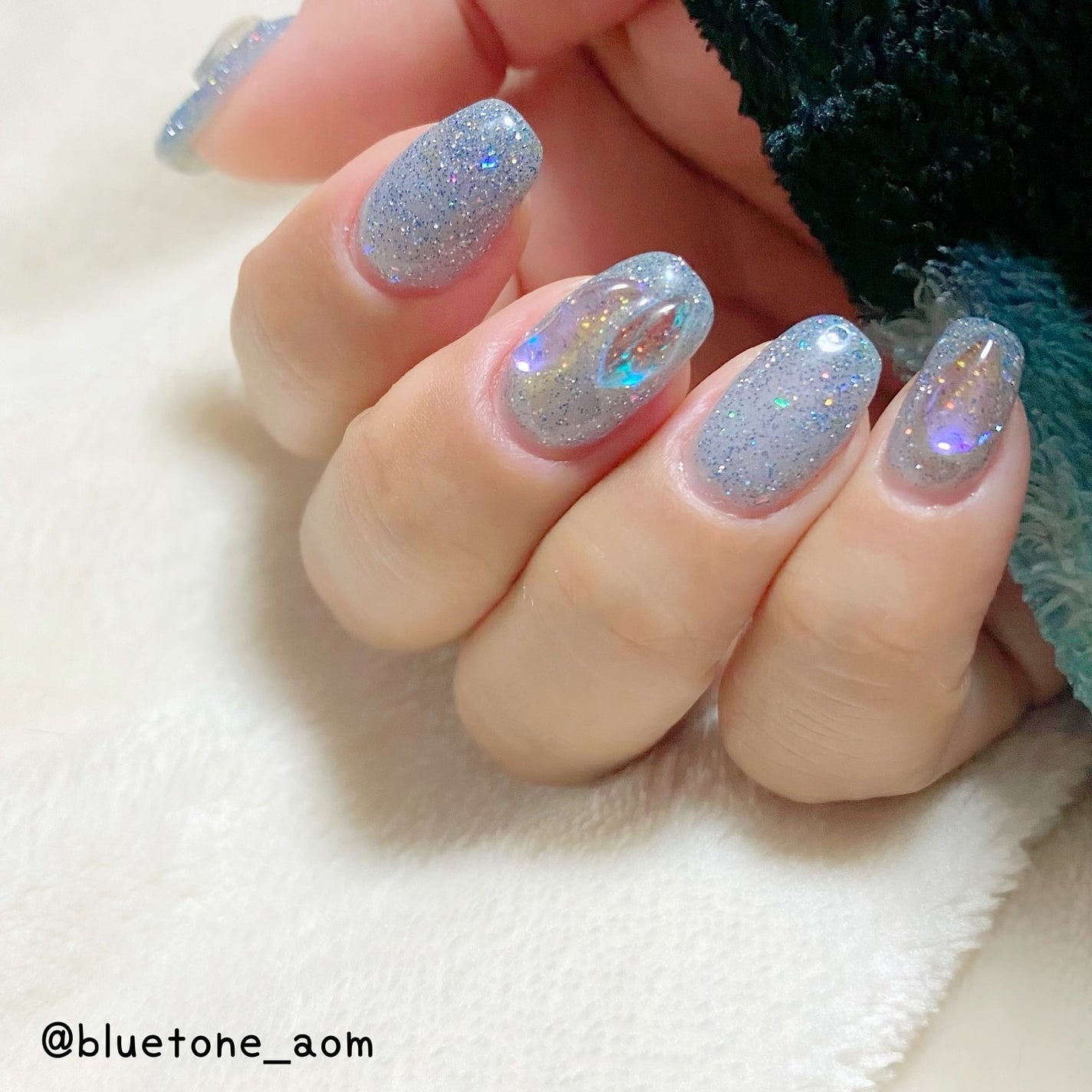 ⋆͛🦖⋆͛aomi on LIPS 「オリジナルフラッシュ前にマイネイルにやってたブルーのフラッシュ..」(8枚目)