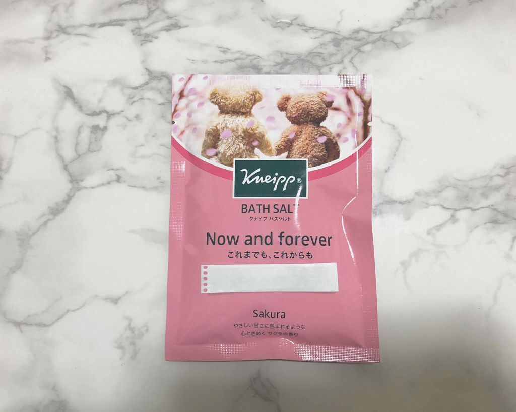 クナイプ バスソルト サクラの香り/クナイプ/無機塩系入浴剤を使ったクチコミ(1枚目)