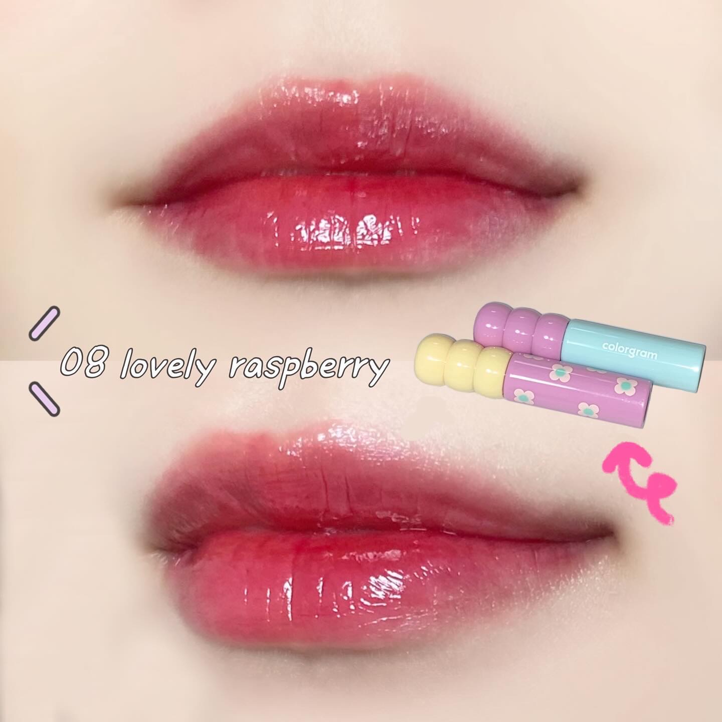 タンフルグラスティント/Colorgram/リップティントを使ったクチコミ（2枚目）