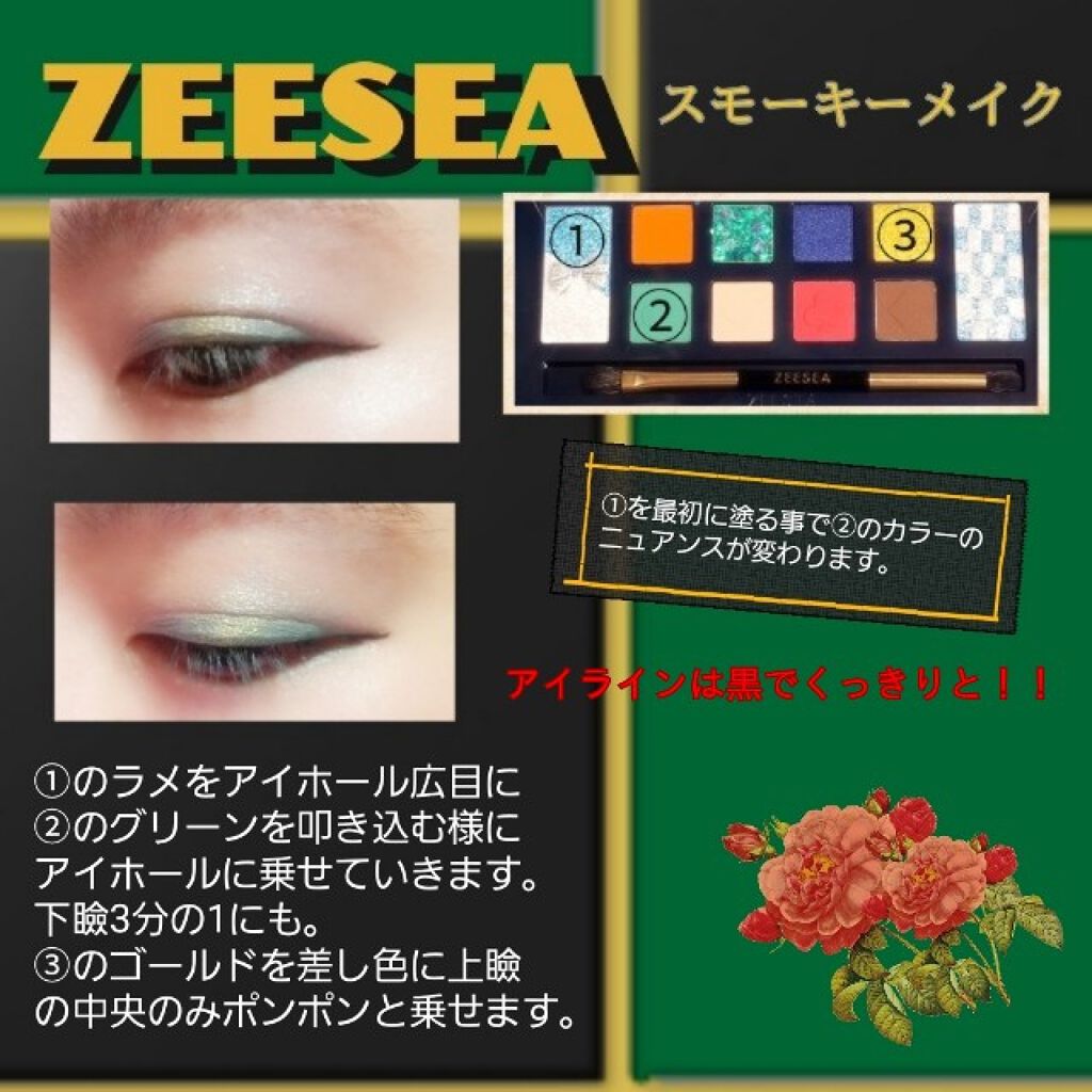 アリスドリームランドシリーズ 12色アイシャドウパレット(ZEESEA×大英博物館)/ZEESEA/アイシャドウパレットを使ったクチコミ(1枚目)