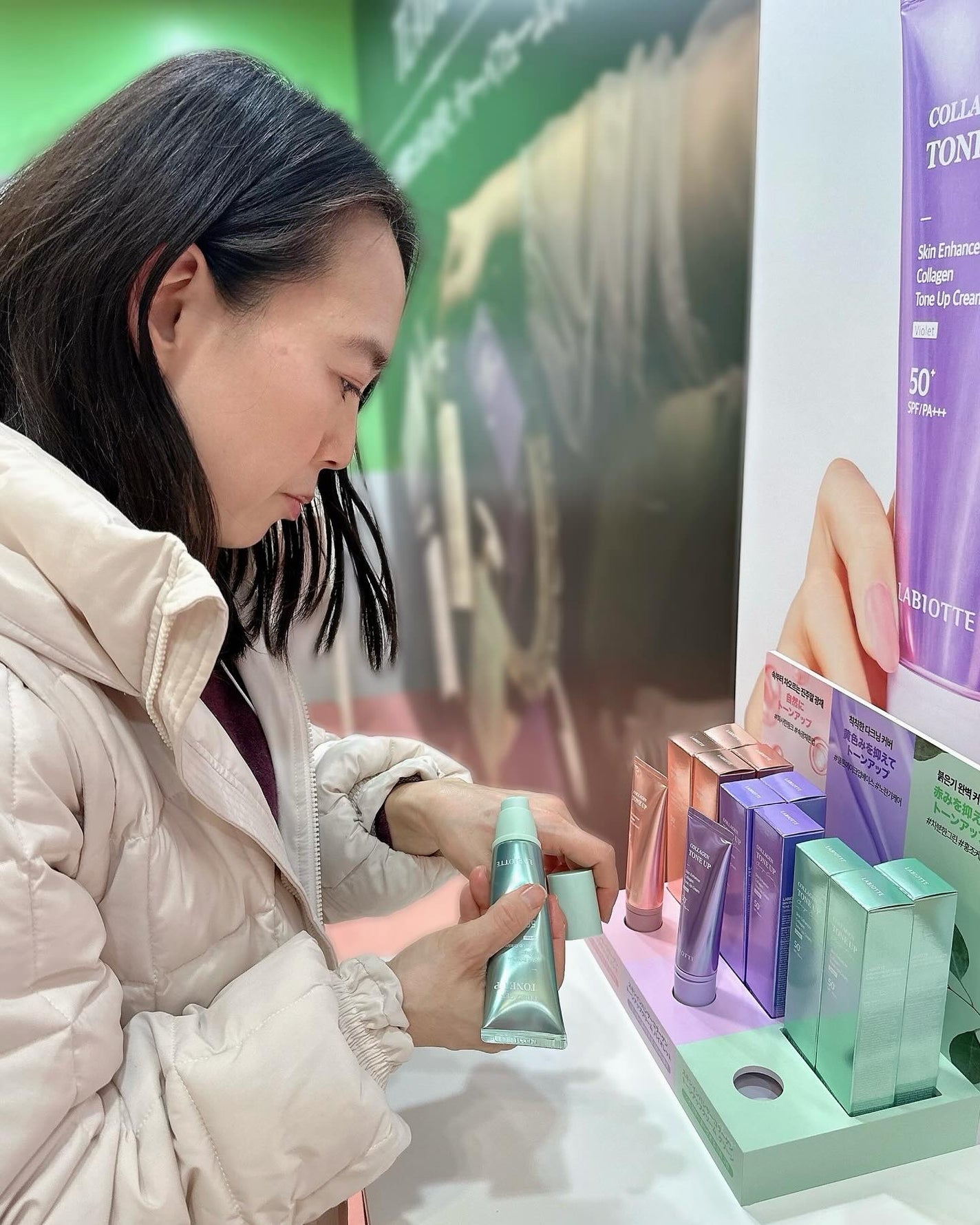 スキンエンハンサーコラーゲントーンアップクリーム/LABIOTTE/日焼け止めクリームを使ったクチコミ(5枚目)