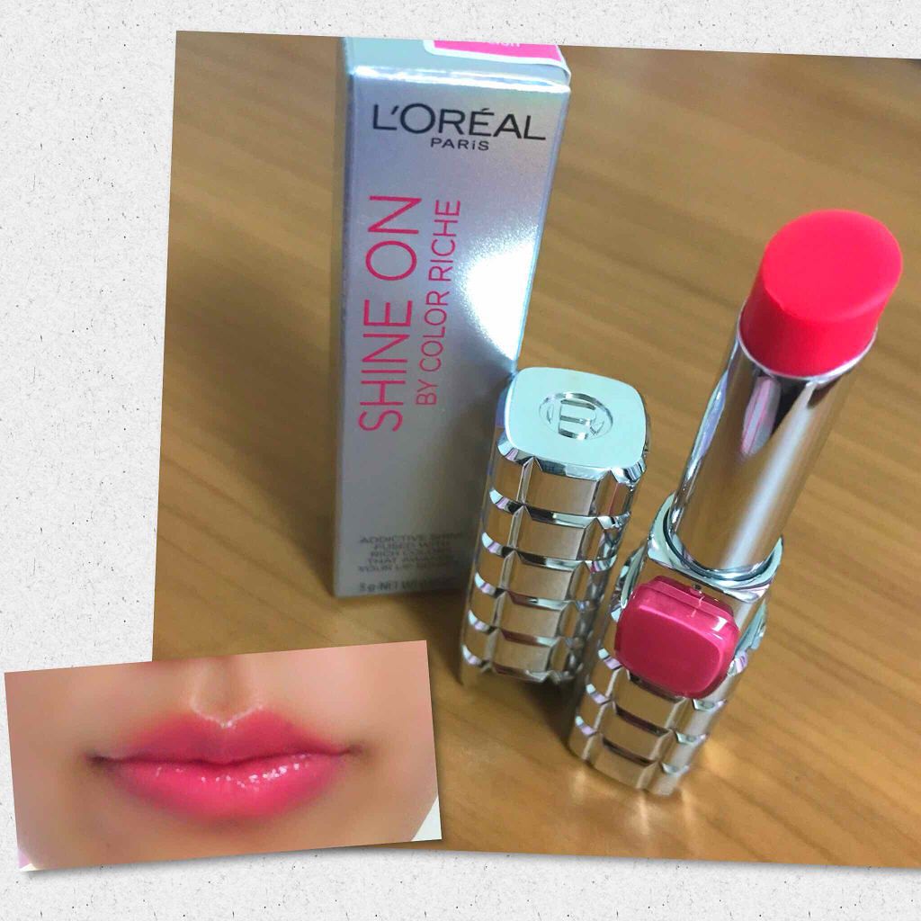 シャインオン/ロレアル パリ/口紅を使ったクチコミ(1枚目)