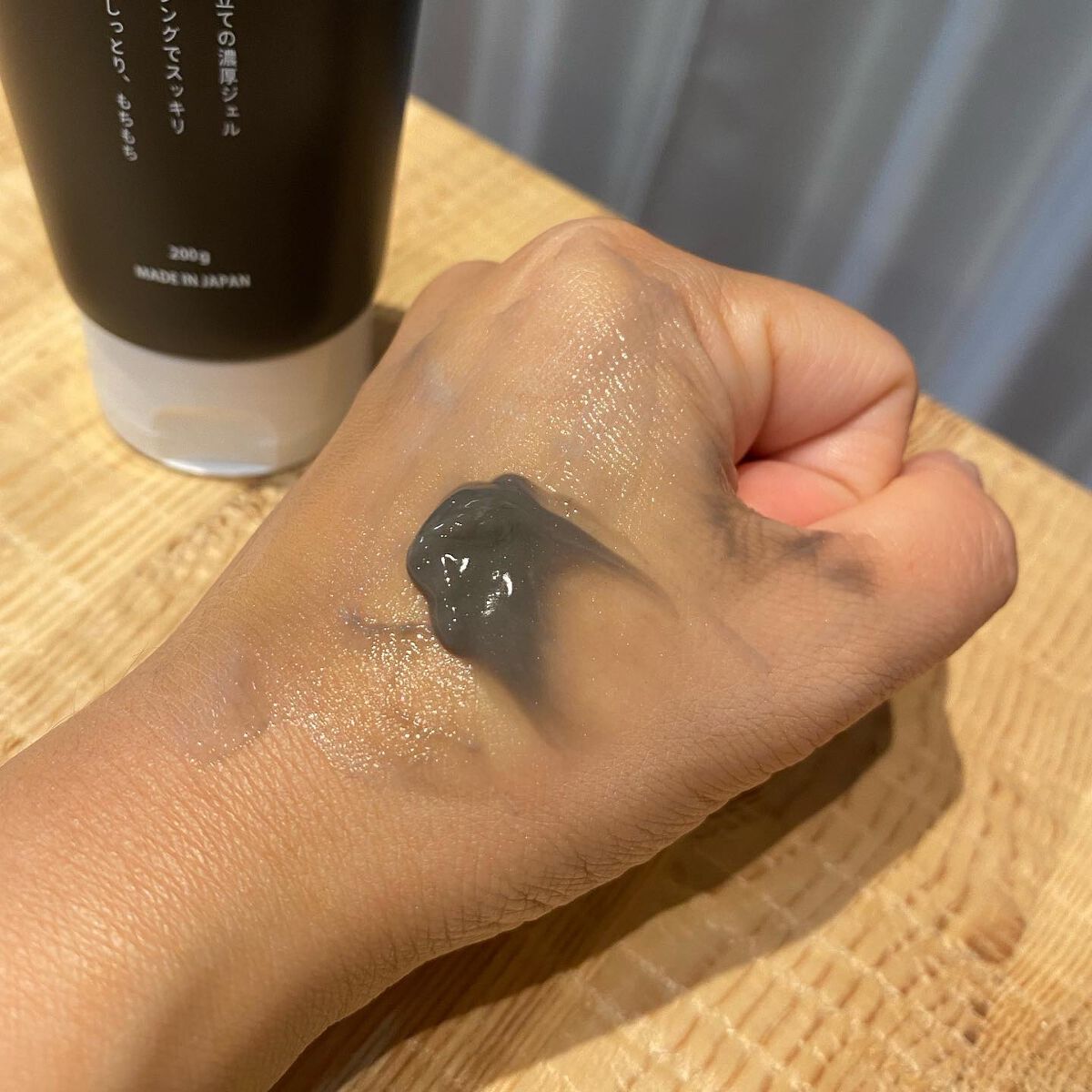 モッチスキン吸着クレンジングBK(炭)/MoccHi SKIN/クレンジングジェルを使ったクチコミ(5枚目)