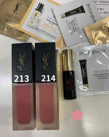 タトワージュ クチュール ベルベットクリーム NO214 ベージュ アライアンス(限定色)/YVES SAINT LAURENT BEAUTE/口紅を使ったクチコミ（1枚目）