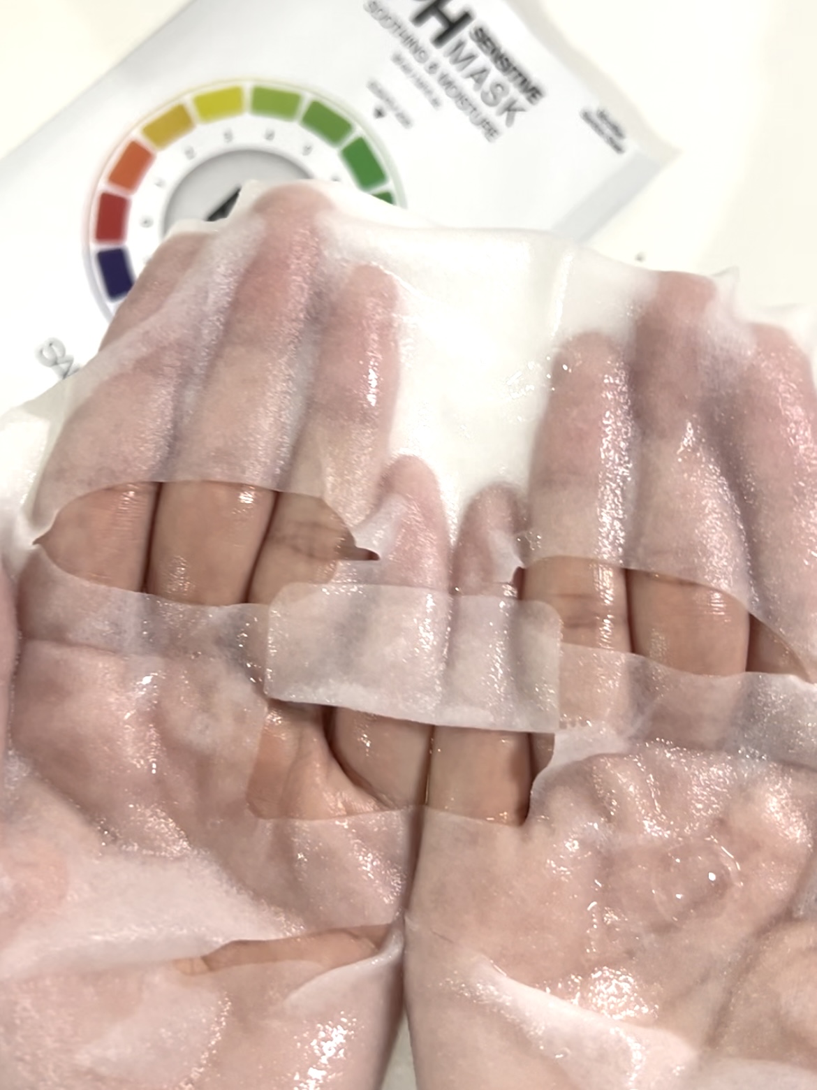 PHセンシティブマスクスージング＆モイスト/SAM'U/シートマスク・パックを使ったクチコミ（3枚目）