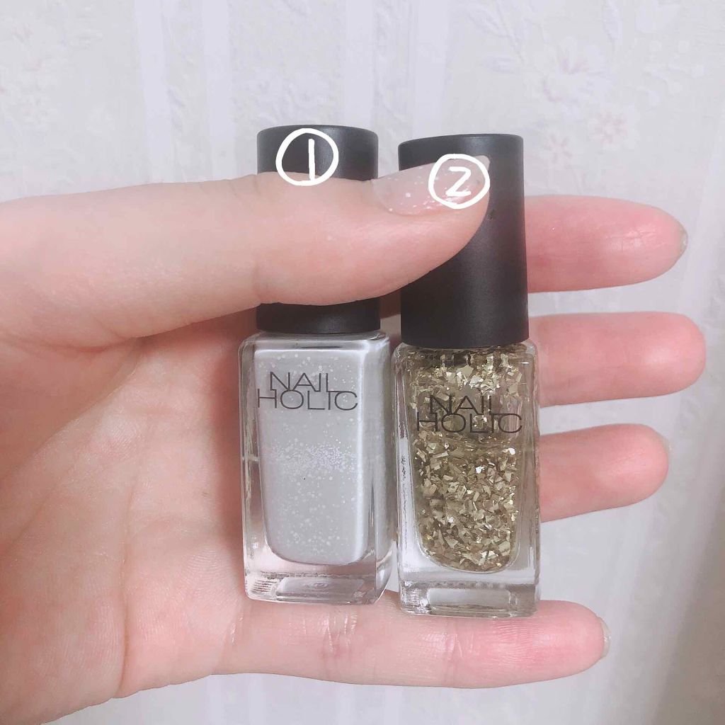 ネイルホリック パステルスノー WT051/ネイルホリック/マニキュアを使ったクチコミ（2枚目）